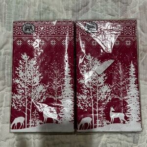 Michel Design Works Snowy Night Paper Napkins Packages of 2